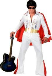 Elvis Costume Rhinestone Rock Star w/Cape