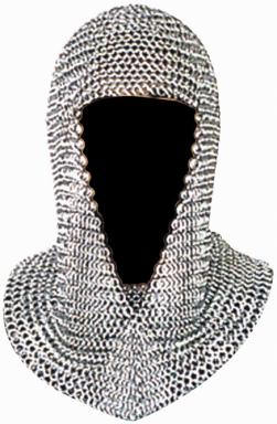 Medieval Coif Chainmail Headpiece
