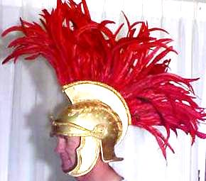 Deluxe Roman Officer Helmet Gold