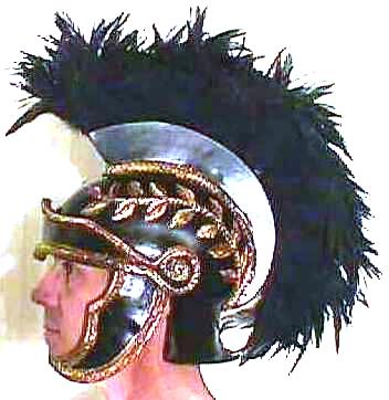 Deluxe Roman Officer Helmet Black