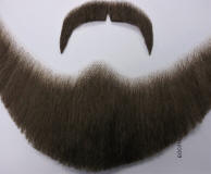 Beard & Moustache Set 100% Human Hair