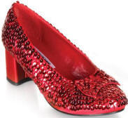 Wizard of Oz Dorothy Shoes Red Sequin Adult