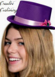 Carnival Clown Mini Purple Top Hat