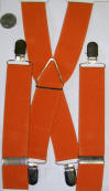 Orange Dumb and Dumber Suspenders