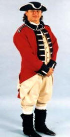 British Red Coat Costume Colonial Costume  