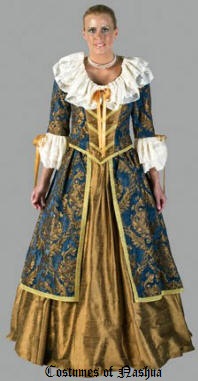 Colonial  Woman Costume - Lady Mozart