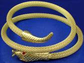 Egyptian Snake Asp  Armband Woven Metal