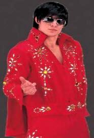 Elvis Costume Rhinestone 2 Piece with Cape