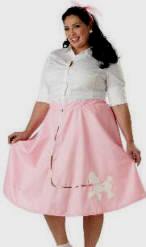 50's Plus Size Poodle Skirt Costume 