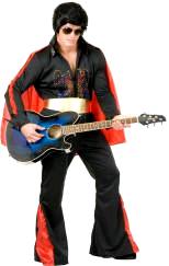 Elvis Costume Rhinestone Rock Star w/Cape