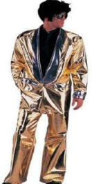Elvis Gold Lame Suit Costume