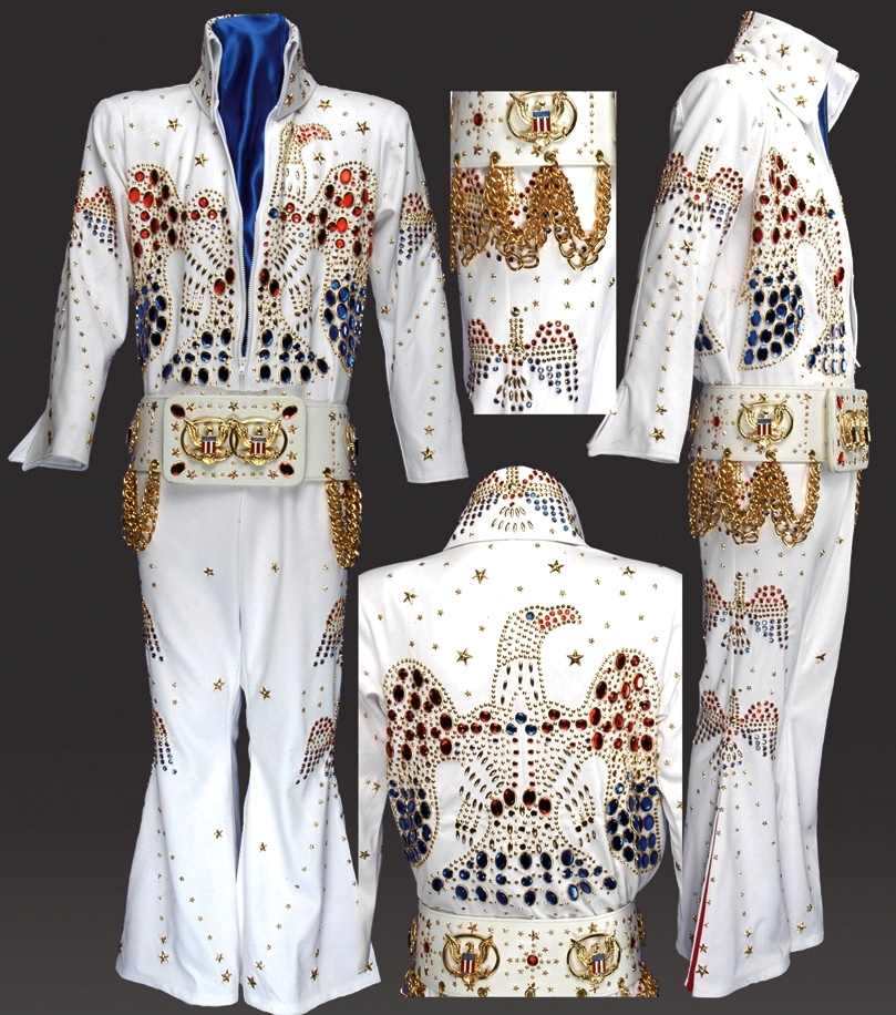 Elvis Costumes Aloha Jumpsuit Costume "King" Rock Star