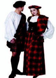 Scottish Lass Costume Scottish Man Highlander Kilt Costume 