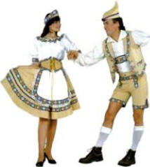 Bavarian Man Costume and Lady