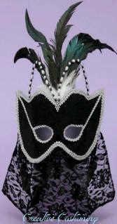 Black Mask w/Veil