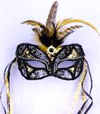 Lace Mask Black/Gold