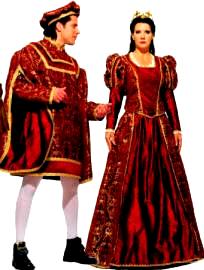 Romeo Costume, Juliet Costume, Princess or Queen Costume or Prince Costume