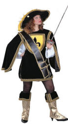 Cavalier Musketeer Lady Costume
