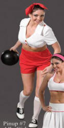 Bowling Lady Costume Pinup #7 - Ally Girl