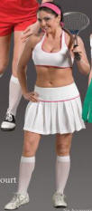 Tennis Lady Costume Pinup #8 - Center Court