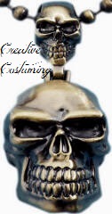 Pirate Necklace Deluxe Skull Necklace - Gold