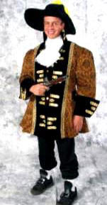 Colonial Man Costume Pirate King