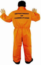 Dept of Corrections Prison Jumpsuit Costume