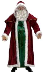 Victorian Santa Claus Suit Costume