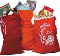 Red Santa Claus Toy Bag for Presents 