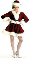 Deluxe Velvet Perky Pixie Santa Elf