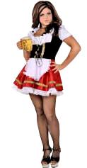 Deluxe Barmaid Costume with Petticoat Underskirt