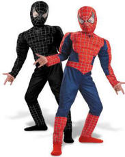 Reversible Deluxe Muscle Spiderman Costume