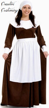 Pilgrim Woman Costume - Adult