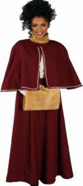 Turn of the Century Burgundy Skirt & Caplet