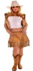 Cowgirl Annie Costume Genuine Leather Real
