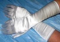 Satin Glove - Elbow Length Stretch Satin