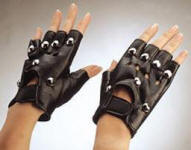 Fingerless Gloves-Studded Glove 