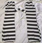Ladies 20.5" Striped Glove 