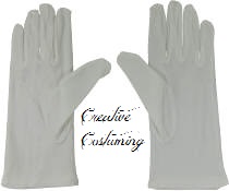 Ladies White Nylon Glove