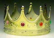Jeweled Plastic King Crown 