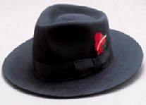 Gangster Hat Wool Felt Gangster Hat