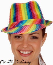 Multi-Color Sequin Fedora Hat