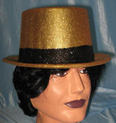 Top Hat Plastic Glitter Top Hat 