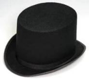Black Top Hat 6" High Permalux 