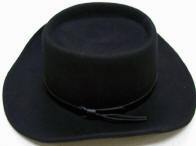Western Gambler Hat Wool Felt Rhett Butler Hat