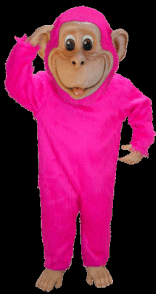Pink Chimp Costume
