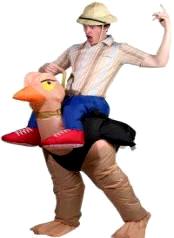 Inflatable Ollie Ostrich Illusion Costume