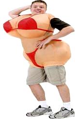 Inflatable Busty Bubble Butt Costume