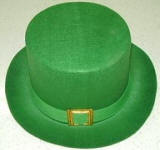 St. Patrick's Day Hat St. Patrick's Day Tall Felt Hat 