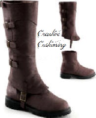 wide calf steampunk boots